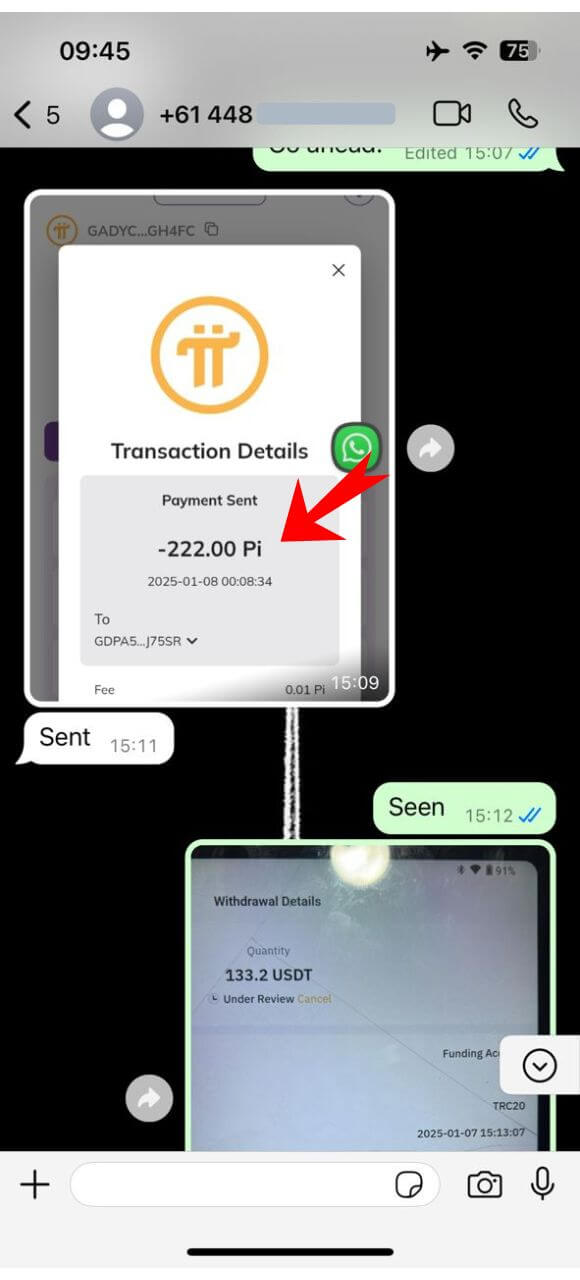 sold Pi coins for cash 4