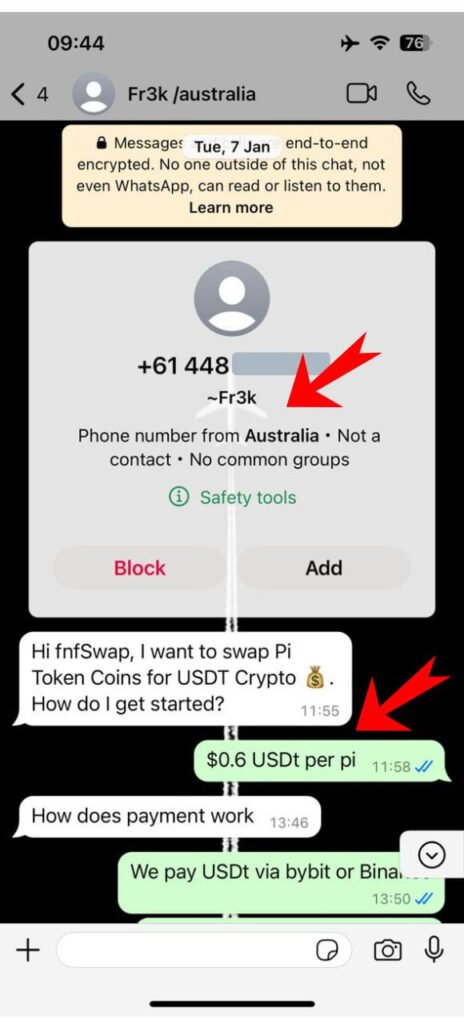 sold Pi coins for cash